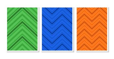 Set pattern zig zag background collection vector