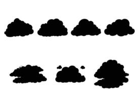 cloud illustration isolated on white background. vector
