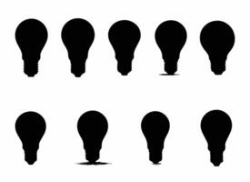 lightbulb illustration isolated on white background. vector