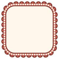 Abstract geometric elements decoration on square frame isolated graphic illustration. vector