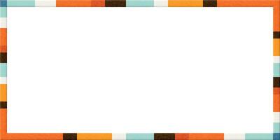 Abstract 3D colorful strips retro style rough texture rectangle frame graphic illustration on white background have blank space. vector