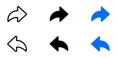 Share arrow button. Reply sign. Message reply icon. Publish arrow symbol. vector