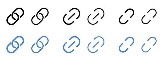 Set of share icon. Link button sign. Url symbol. Link chain icon. Connect button. vector