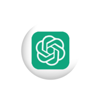ChatGPT logo, AI chatbot by OpenAI, ChatGPT illustration png