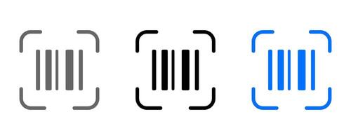 Barcode scanner icon. Scan QR Code symbol. vector