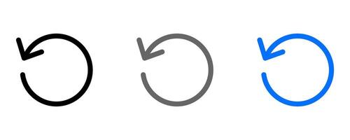 Loading arrow icon. Reload sign. Refresh symbol. Repeat arrows pictogram. vector
