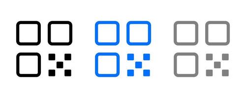 qr code scanner icon. barcode scanner sign. Digital scanning symbol. vector