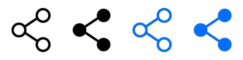 Data sharing sign. Link symbol. Share icon. Connection symbol. vector