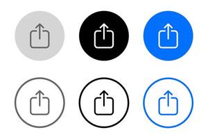 Set of share icon. Link button sign. Url symbol. Share arrow icon. Connect button. vector