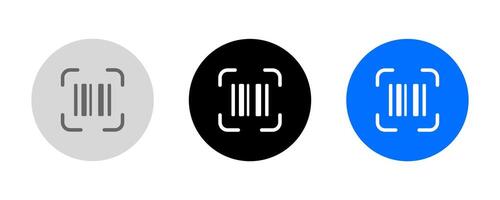 Barcode scanner icon. Scan QR Code symbol. vector
