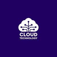Cloud Technology logo, global, storage, cloud computing, bandwidth, website, corporate, download, upload, creative, tech, data, information, modern, transfer, cloud, service, marketing, technology vector