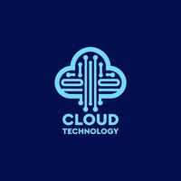 Cloud Technology logo, global, storage, cloud computing, bandwidth, website, corporate, download, upload, creative, tech, data, information, modern, transfer, cloud, service, marketing, technology vector