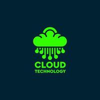 Cloud Technology logo, global, storage, cloud computing, bandwidth, website, corporate, download, upload, creative, tech, data, information, modern, transfer, cloud, service, marketing, technology vector