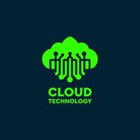 Cloud Technology logo, global, storage, cloud computing, bandwidth, website, corporate, download, upload, creative, tech, data, information, modern, transfer, cloud, service, marketing, technology vector