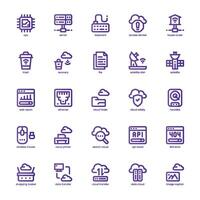 Cloud Computing icon pack for your website, mobile, presentation, and logo design. Cloud Computing icon outline design. graphics illustration and editable stroke. vector