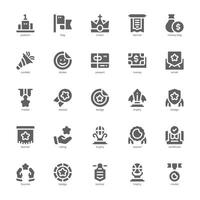 Reward and Badge icon pack for your website, mobile, presentation, and logo design. Reward and Badge icon glyph design. graphics illustration and editable stroke. vector