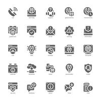 Tech Help and Support icon pack for your website, mobile, presentation, and logo design. Tech Help and Support icon glyph design. graphics illustration and editable stroke. vector