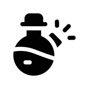 flask icon. glyph icon for your website, mobile, presentation, and logo design. vector