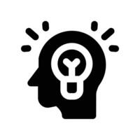 philosophy icon. glyph icon for your website, mobile, presentation, and logo design. vector