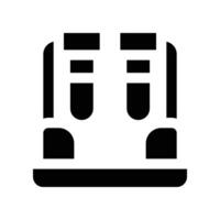 test tube icon. glyph icon for your website, mobile, presentation, and logo design. vector