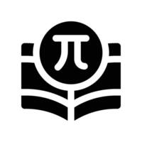 mathematical icon. glyph icon for your website, mobile, presentation, and logo design. vector