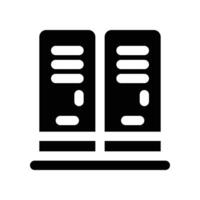 locker icon. glyph icon for your website, mobile, presentation, and logo design. vector