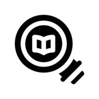 search icon. glyph icon for your website, mobile, presentation, and logo design. vector