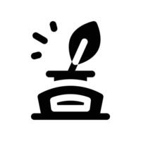 inkwell icon. glyph icon for your website, mobile, presentation, and logo design. vector