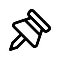 push pin icon. line icon for your website, mobile, presentation, and logo design. vector