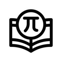 mathematical icon. line icon for your website, mobile, presentation, and logo design. vector