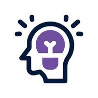 philosophy icon. dual tone icon for your website, mobile, presentation, and logo design. vector