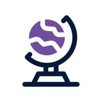 globe icon. dual tone icon for your website, mobile, presentation, and logo design. vector