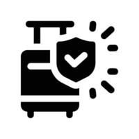 luggage icon. glyph icon for your website, mobile, presentation, and logo design. vector