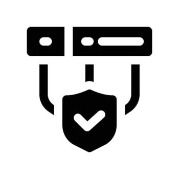 database icon. glyph icon for your website, mobile, presentation, and logo design. vector