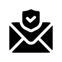 mail icon. glyph icon for your website, mobile, presentation, and logo design. vector