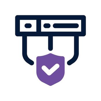 database icon. dual tone icon for your website, mobile, presentation, and logo design. vector