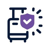 luggage icon. dual tone icon for your website, mobile, presentation, and logo design. vector
