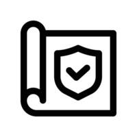 blueprint icon. line icon for your website, mobile, presentation, and logo design. vector
