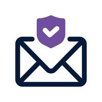mail icon. dual tone icon for your website, mobile, presentation, and logo design. vector