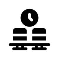 waiting room icon. glyph icon for your website, mobile, presentation, and logo design. vector