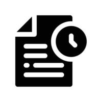 file icon. glyph icon for your website, mobile, presentation, and logo design. vector