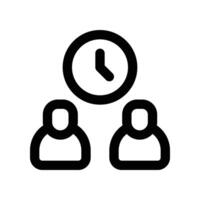collaboration icon. line icon for your website, mobile, presentation, and logo design. vector