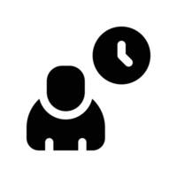 work time icon. glyph icon for your website, mobile, presentation, and logo design. vector