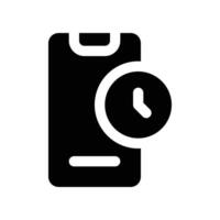 smartphone icon. glyph icon for your website, mobile, presentation, and logo design. vector