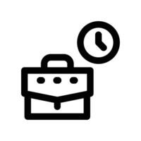 business schedule icon. line icon for your website, mobile, presentation, and logo design. vector