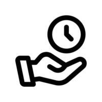 save time icon. line icon for your website, mobile, presentation, and logo design. vector