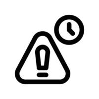 risk time icon. line icon for your website, mobile, presentation, and logo design. vector