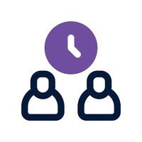 collaboration icon. dual tone icon for your website, mobile, presentation, and logo design. vector
