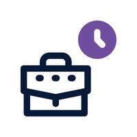 business schedule icon. dual tone icon for your website, mobile, presentation, and logo design. vector