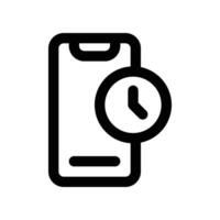 smartphone icon. line icon for your website, mobile, presentation, and logo design. vector